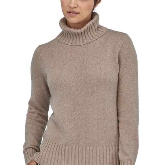 patagonia women's recycled cashmere turtleneck